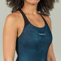 KAMYLEON 500 Women's Swimsuit - ALL FLU / Blue