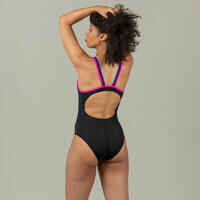 KAMIYE PLUS 500 Women's Swimsuit - Black / Pink