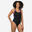 Sportbadpak voor zwemmen dames Kamiye+ zwart/roze