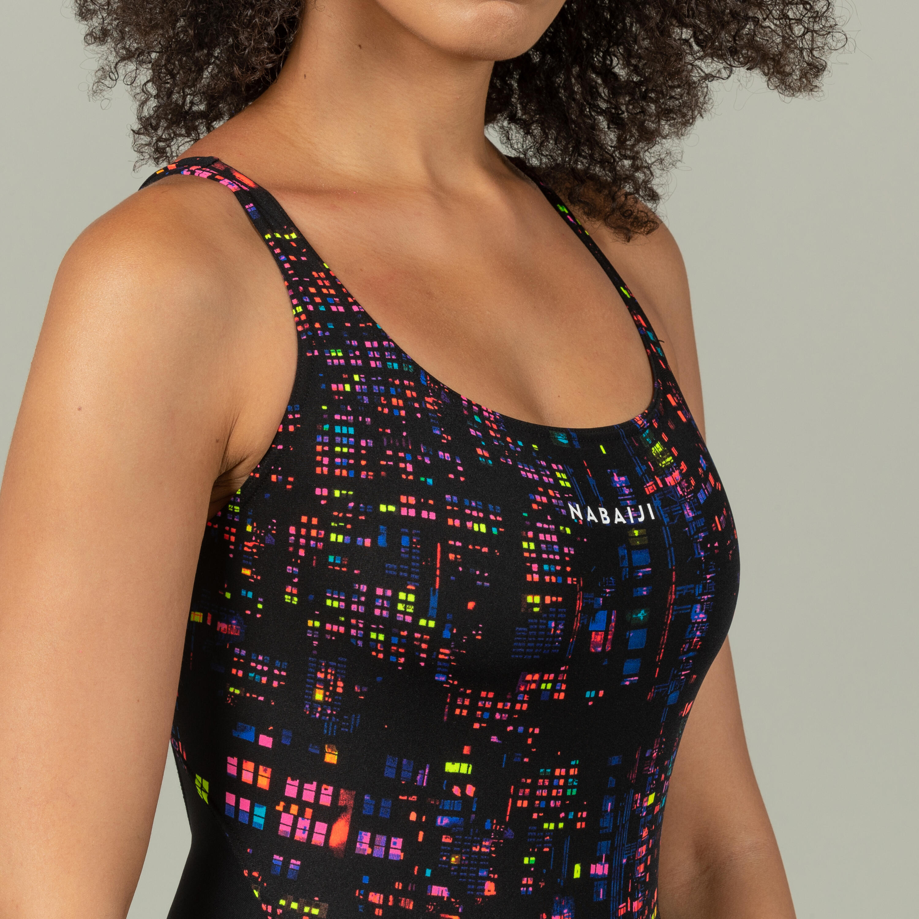 Women's Chlorine-Resistant One-Piece Swimsuit with Print – Kamiye - NABAIJI