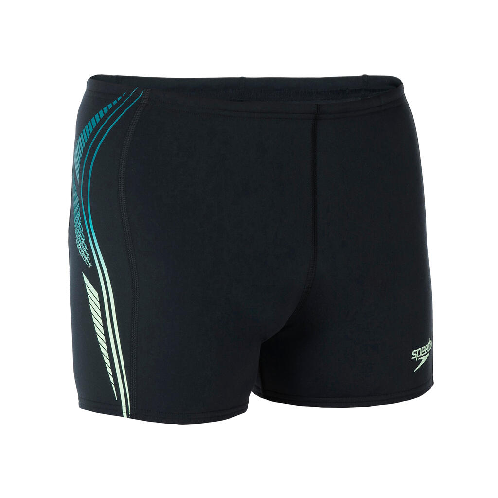 Crno-zelene muške bokserice za plivanje SPEEDO TRICK