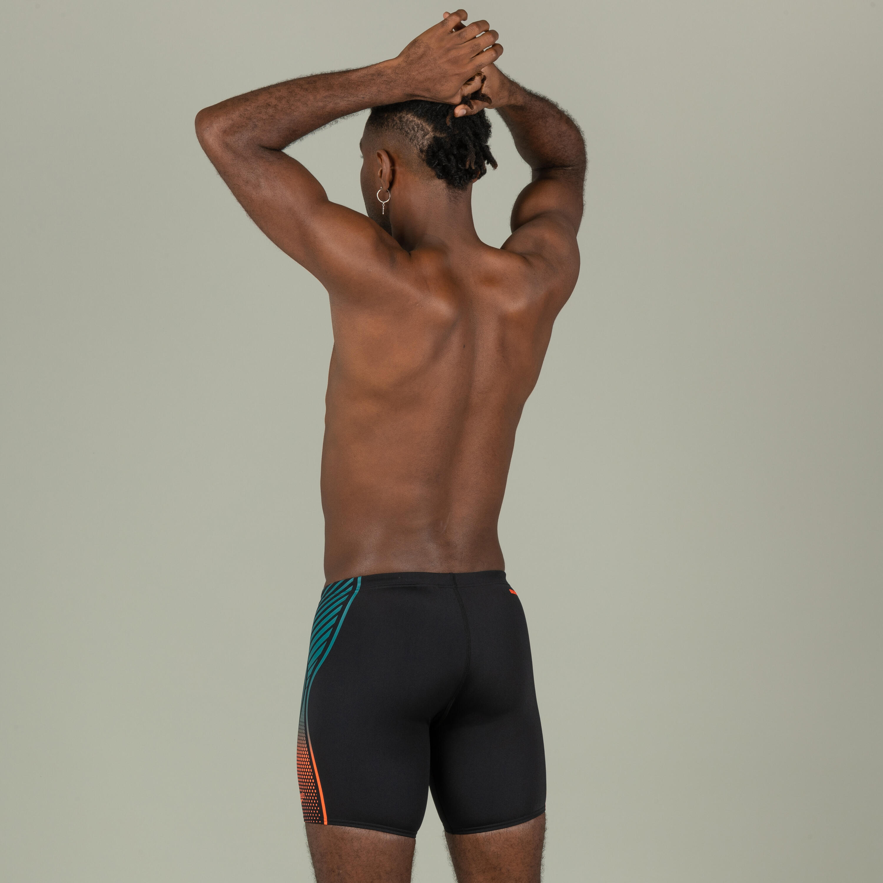 Uomo SPEEDO Costume da bagno lungo BOOST Nero Arancione