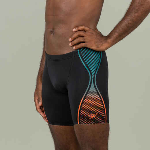 
      Pánske boxerkové plavky Boost dlhé čierno-oranžové
  