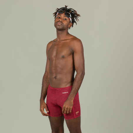 Long Swimming Trunks - Yoko - Mala Red / Beige