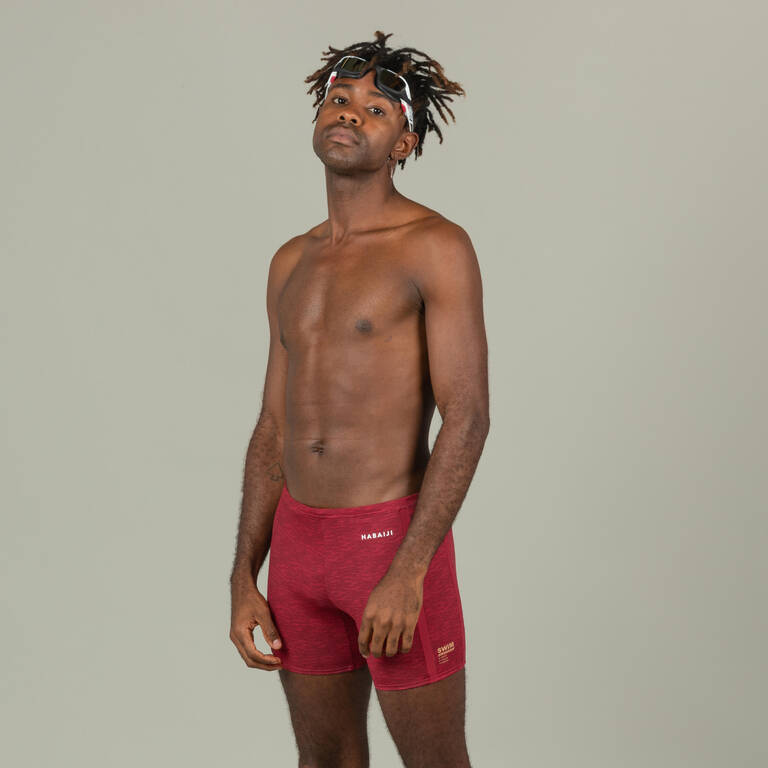 Long Swimming Trunks - Yoko - Mala Red / Beige