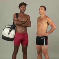 Long Swimming Trunks - Yoko - Mala Red / Beige