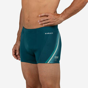 Bañador Bóxer Natación 500 Hombre Verde Fiti Lini