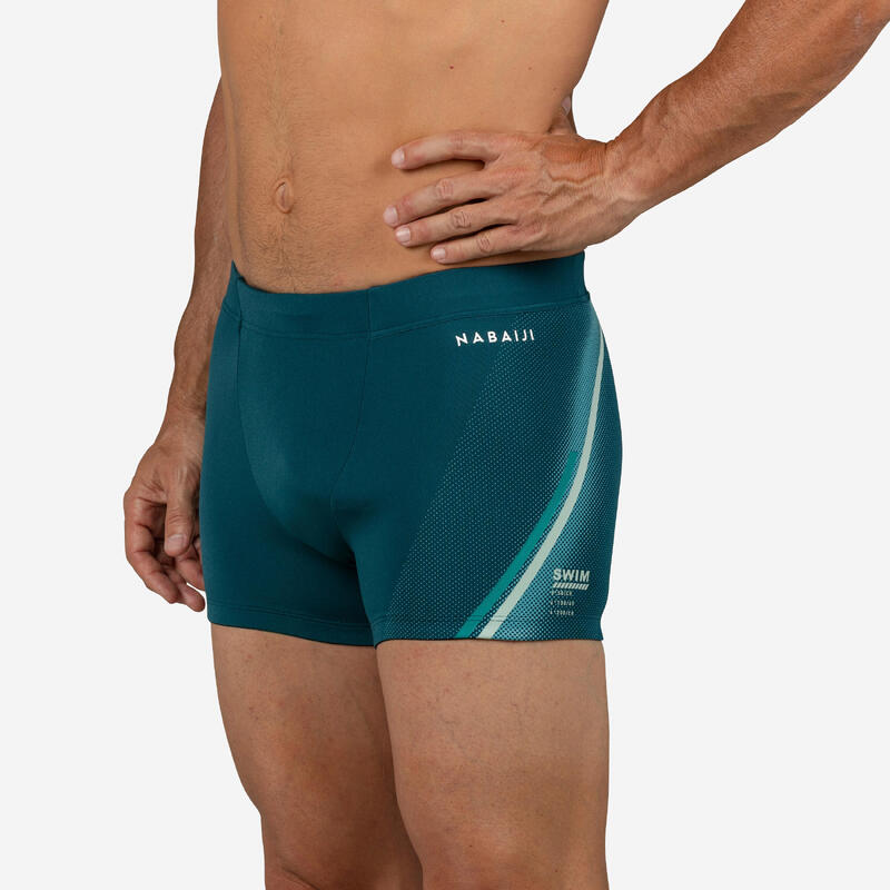 Badehose Boxer Herren - Fiti Lini türkis/grün 