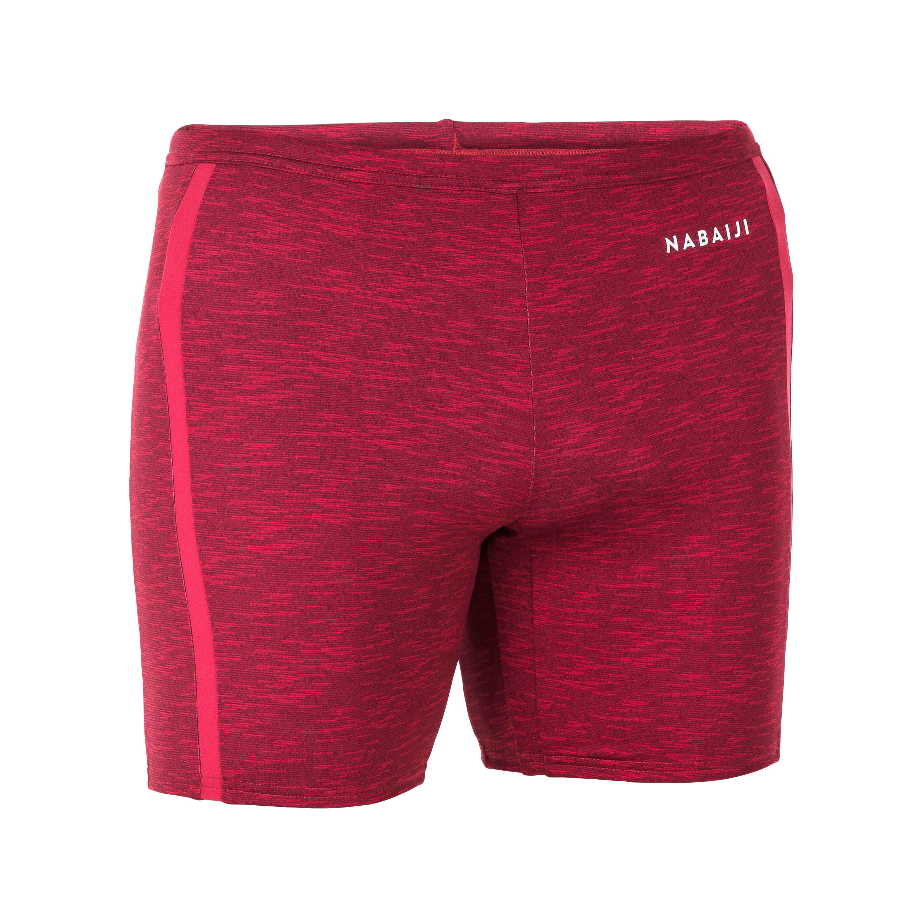 NABAIJI Long Swimming Trunks - Yoko - Mala Red / Beige