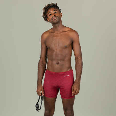 Long Swimming Trunks - Yoko - Mala Red / Beige