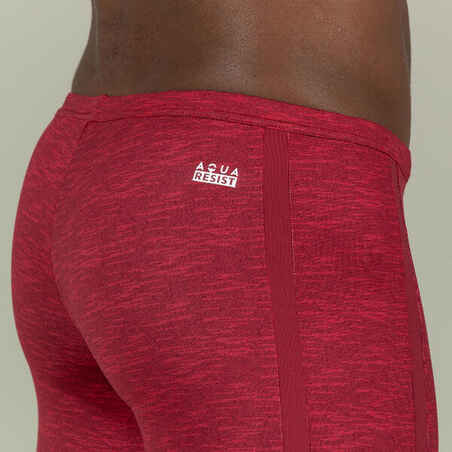 Long Swimming Trunks - Yoko - Mala Red / Beige