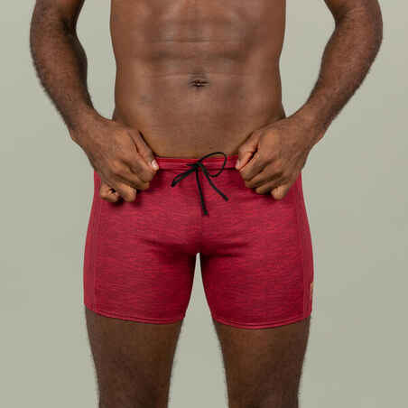 Long Swimming Trunks - Yoko - Mala Red / Beige