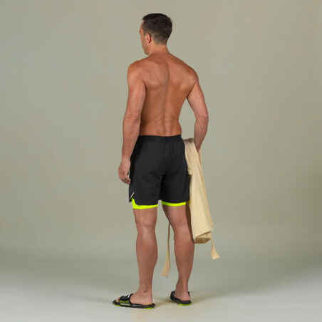 Vyriškos maudymosi tamprės „Fiti 500“, juodos, geltonos, smėlio spalvos