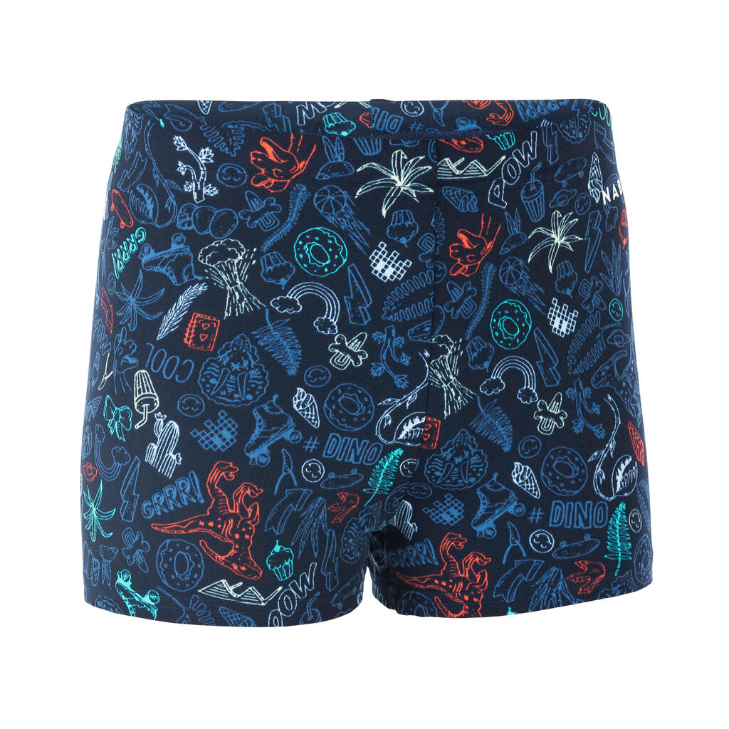 Boy’s Swimming Trunks - Fitib - Saur Navy Blue / Orange / Green