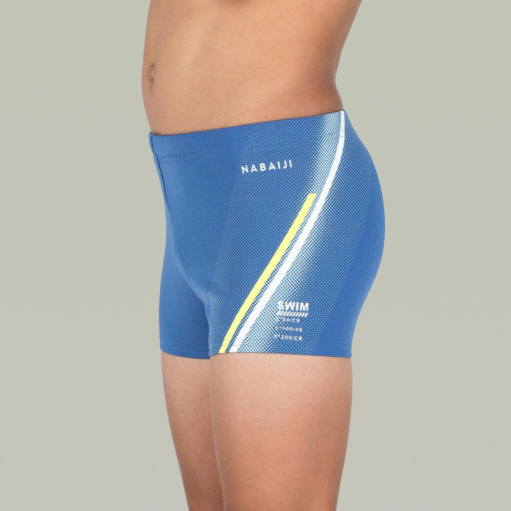 Boys' Swimming Boxers - Fitib - Blue Grey Bask