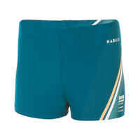 Boys’ Swimming Trunks - Fitib - Line Blue / Beige