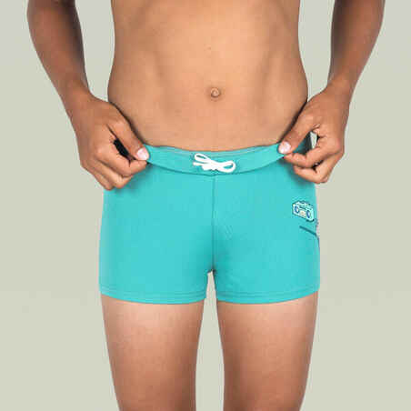 Boy's Swimming Trunks - Fitib - Trice Turquoise / Grey