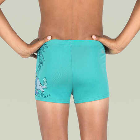 Boy's Swimming Trunks - Fitib - Trice Turquoise / Grey