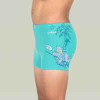 Boy's Swimming Trunks - Fitib - Trice Turquoise / Grey