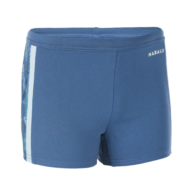 Zwemboxer voor jongens Yokob Saur blauw/geel