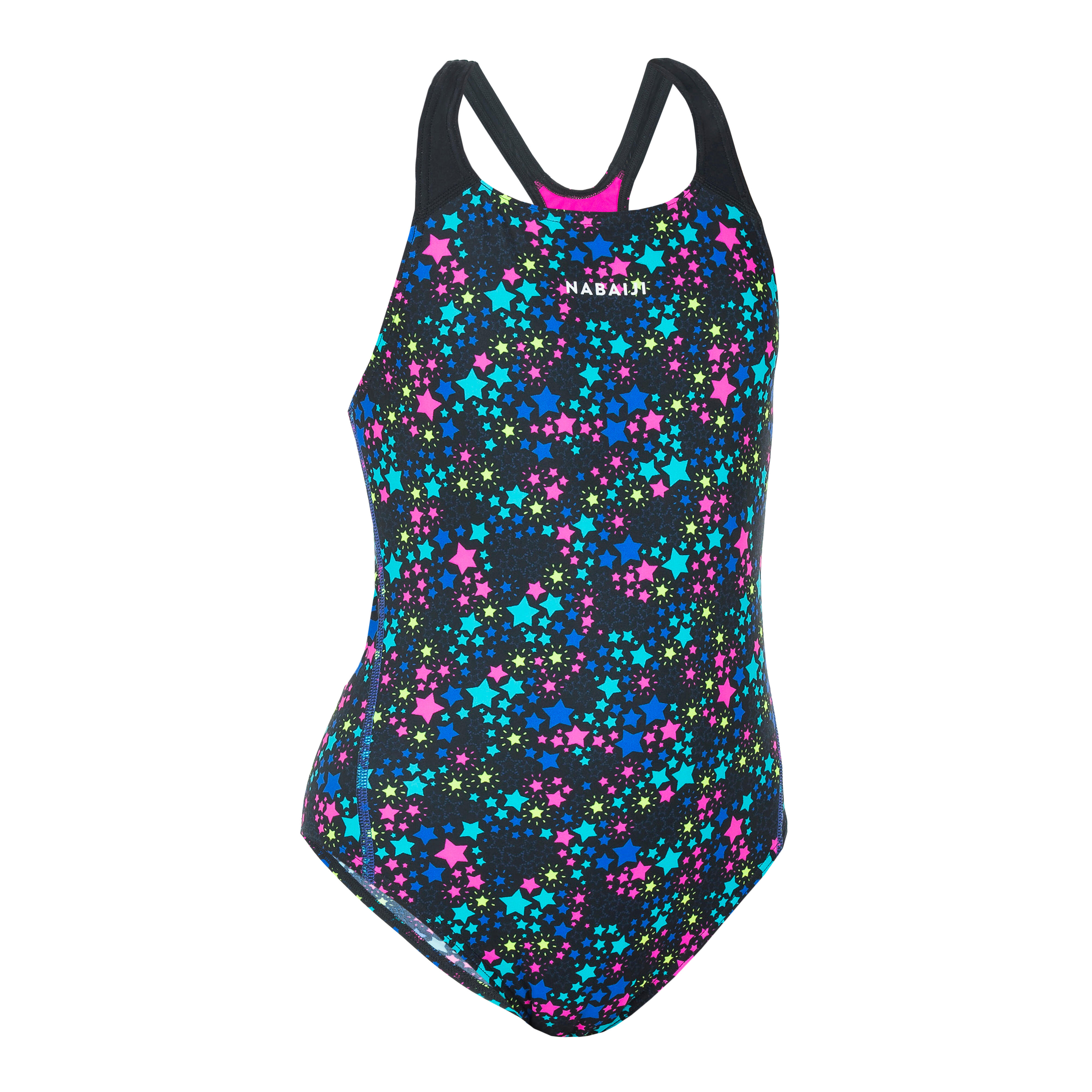 Girl's Swimming Chlorine-Resistant One-Piece Swimsuit Kamyleon - Star - NABAIJI