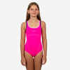 Jednodijelni kupaći kostim Kamiye+ otporan na klor za djevojčice ružičasti