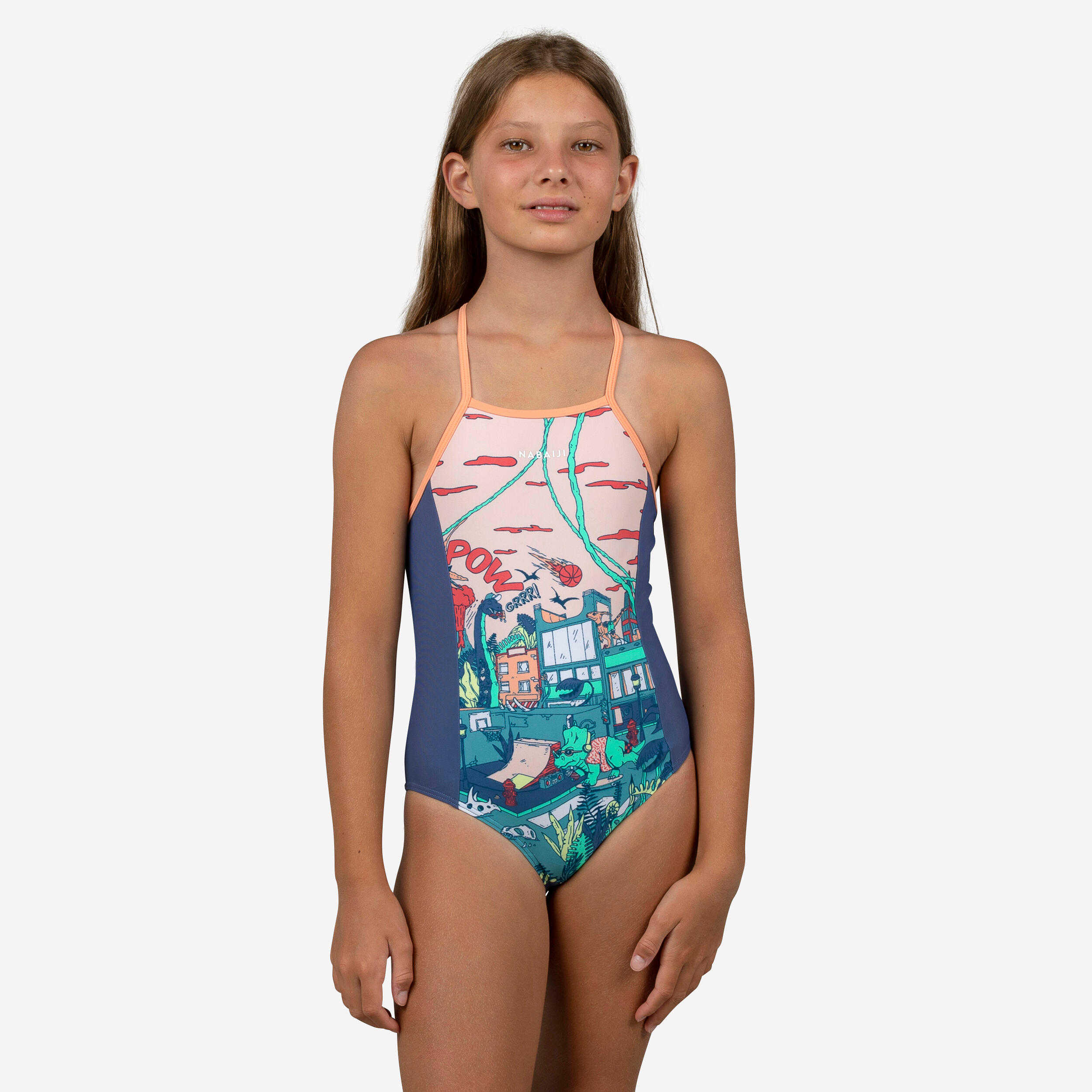 NABAIJI Girls' One-piece Swimsuit Kamily East