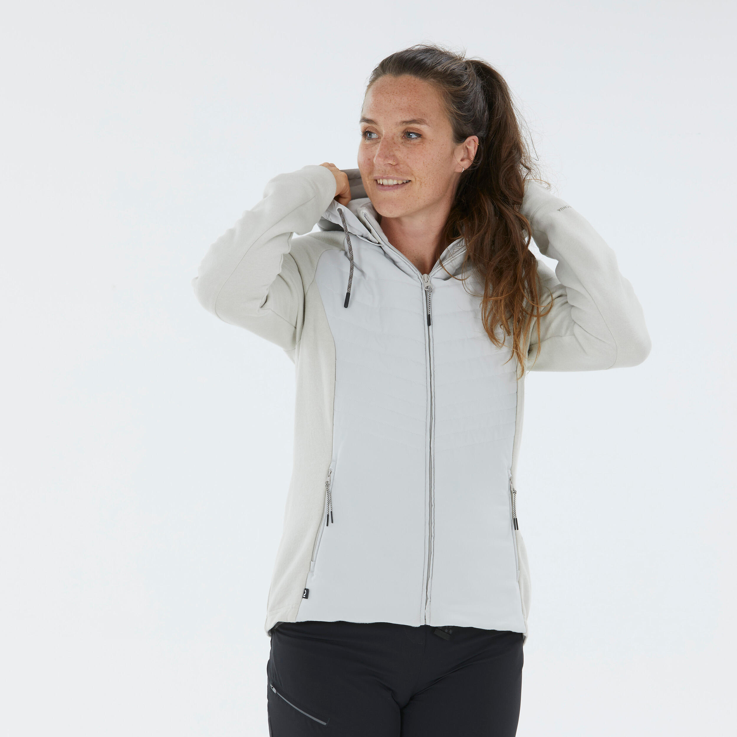 Women’s Hiking Hooded Sweatshirt - NH500 Hybrid 2/7