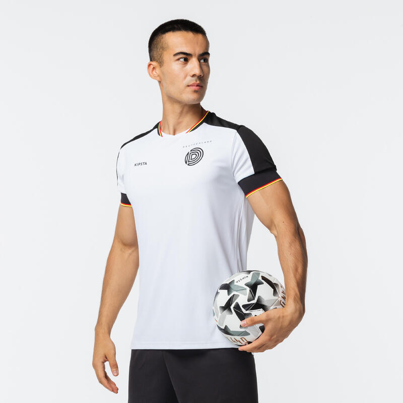 Camiseta de fútbol Alemania Adulto Kipsta F500 2022 blanca