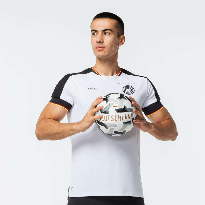 Camiseta de fútbol Alemania Adulto Kipsta F500 2022 blanca