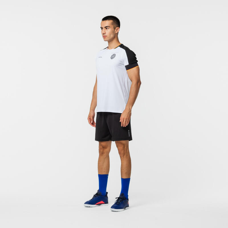 Tricou Fotbal FF500 Replică Germania 2024 Alb-Negru Adulți 