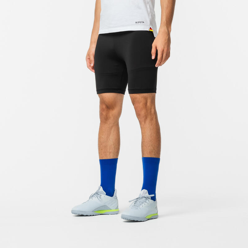 Funktionsshorts Fussball Keepcomfort 100 Damen/Herren schwarz