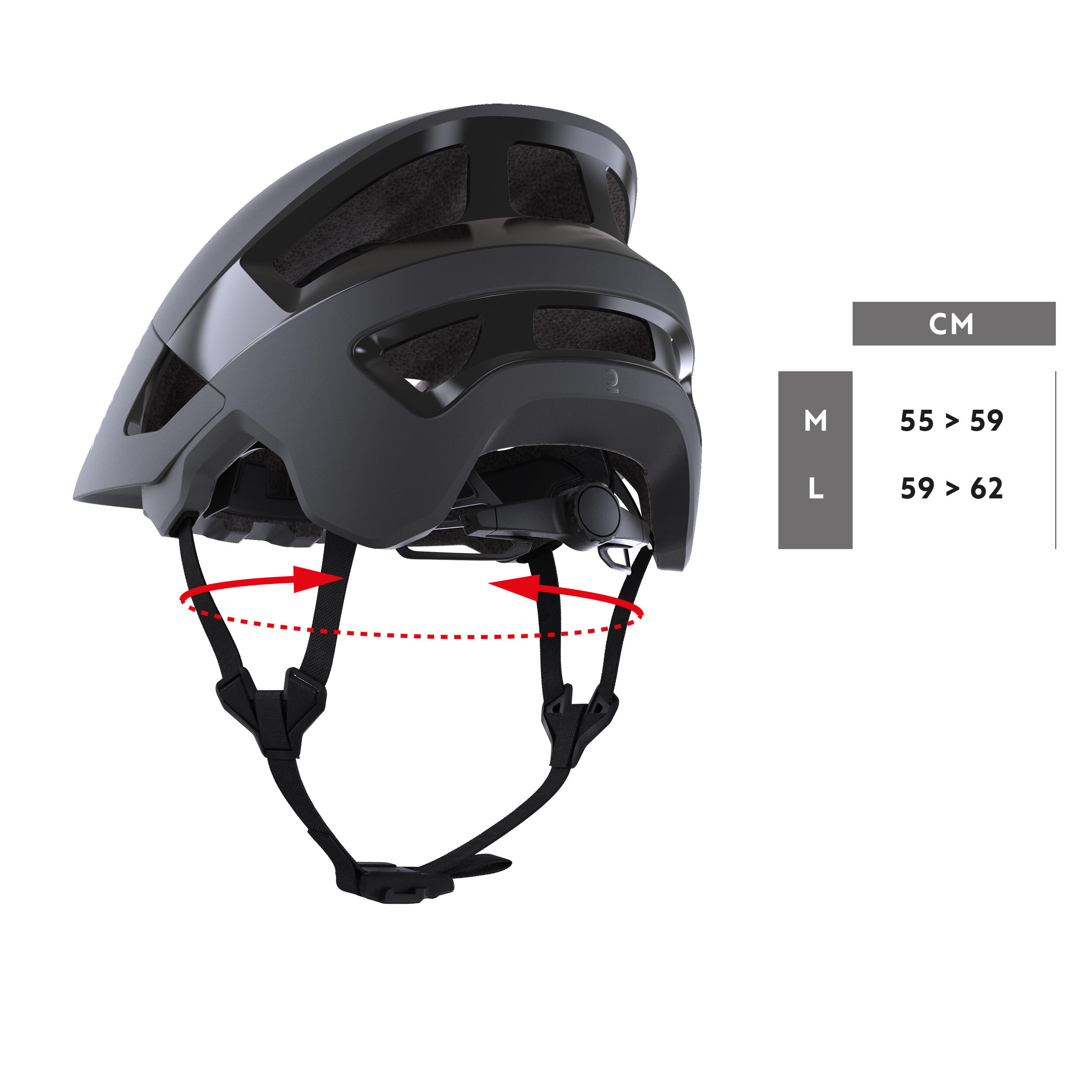 MTB AM Enduro Helmet - Feel Black - ROCKRIDER