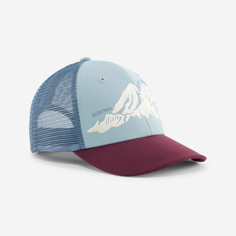 Casquette trucker enfant, mh100 bleue bordeau