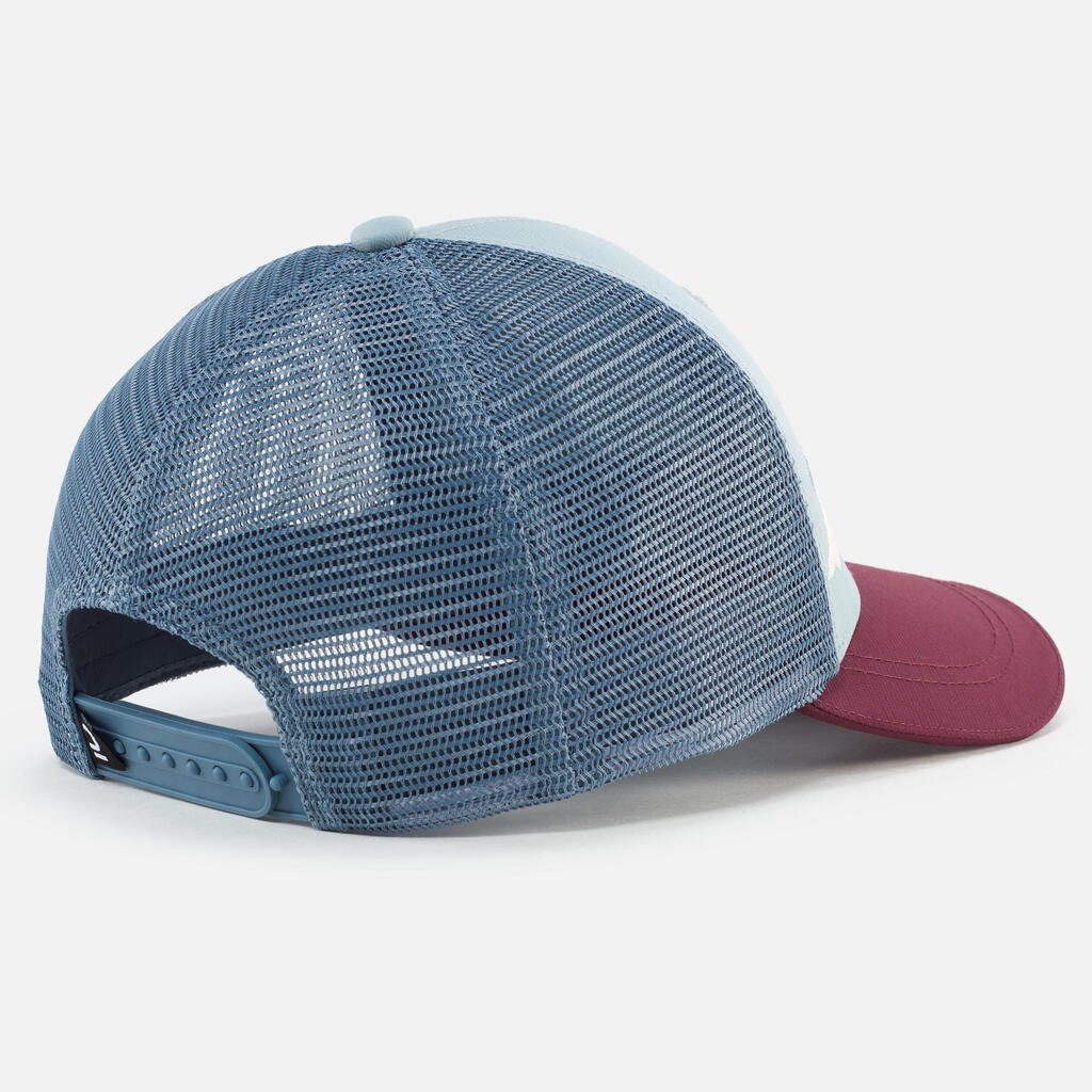 Casquette trucker enfant, mh100 bleue bordeau