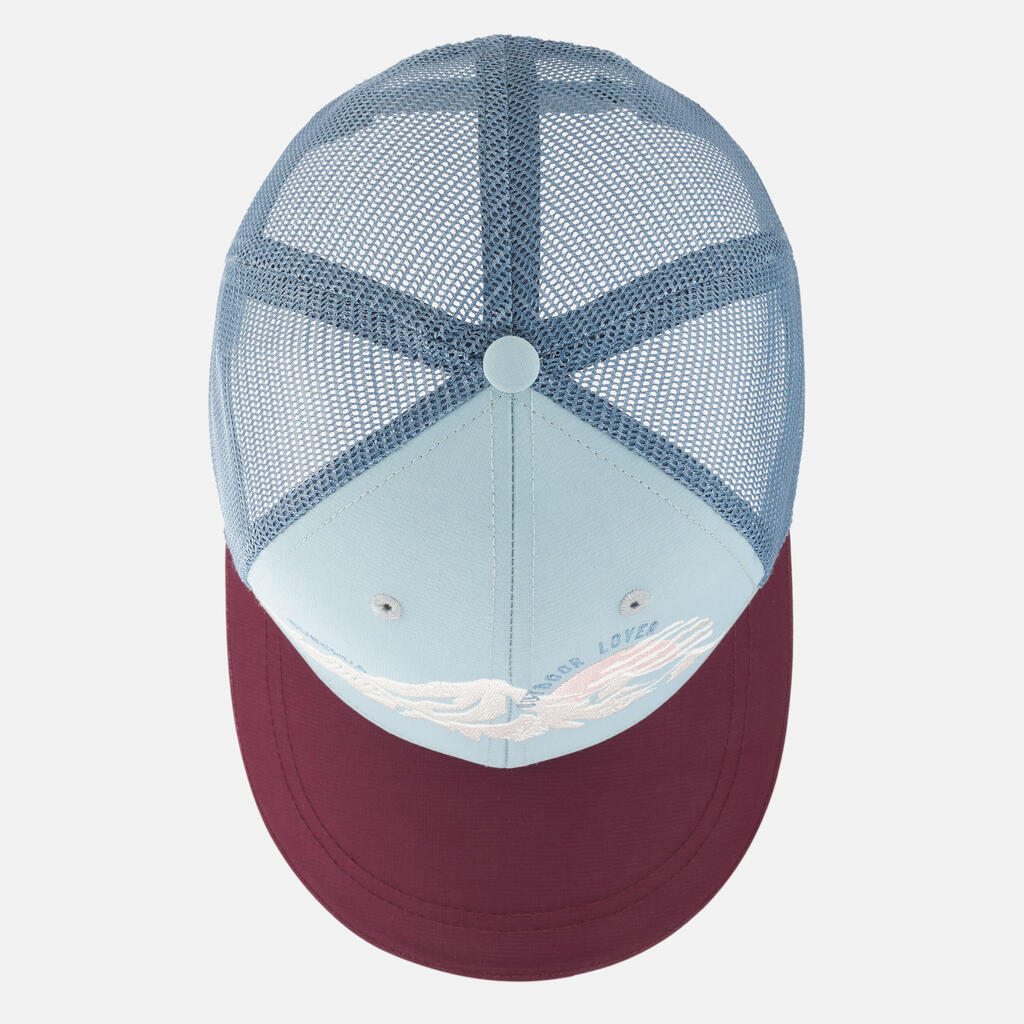 Casquette trucker enfant, mh100 bleue bordeau
