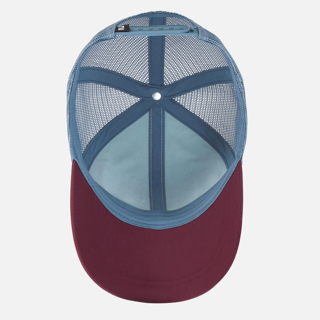 Casquette trucker enfant, mh100 bleue bordeau