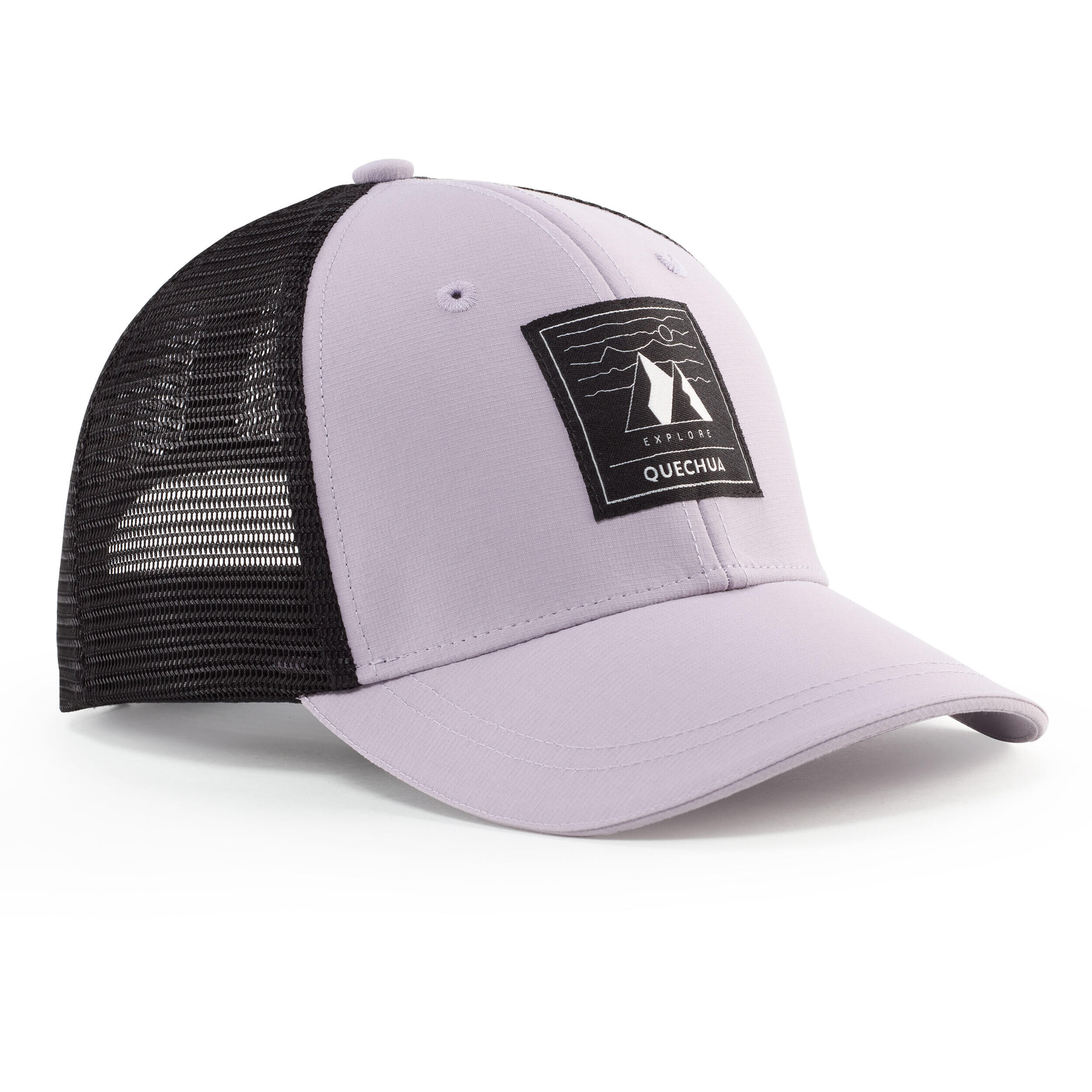 QUECHUA Kids’ Trucker Cap MH100 Purple