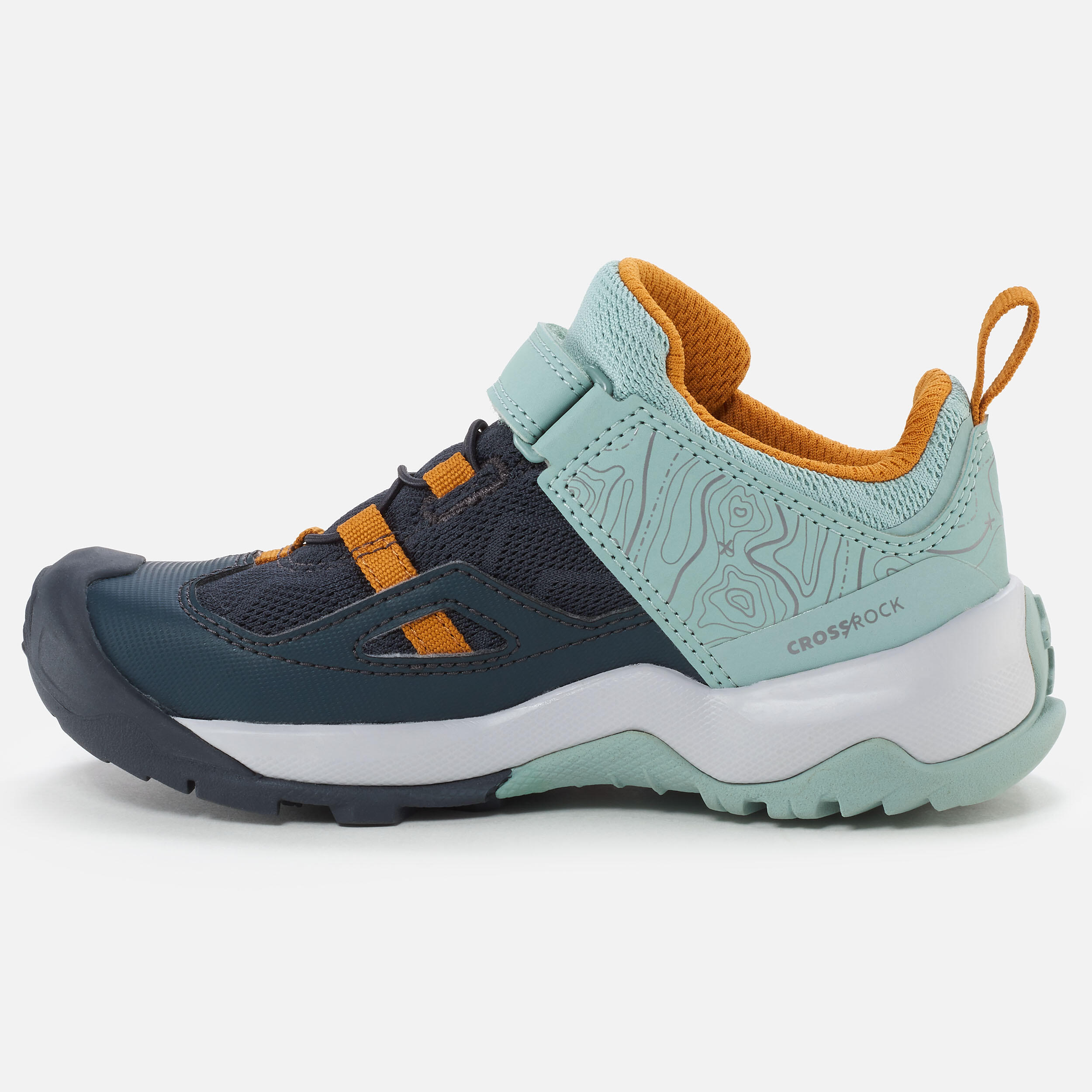 QUECHUA Wandelschoenen voor jongens klittenband Crossrock 24 tot