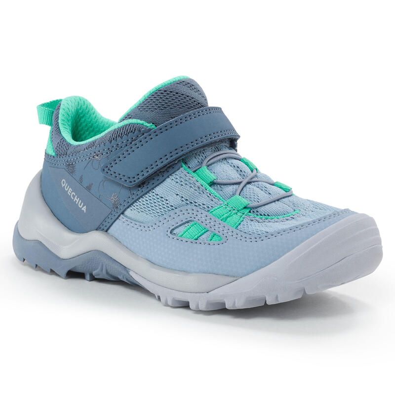 Zapatillas de senderismo niños con tira autoadherente Crossrock azul 24 a 34 