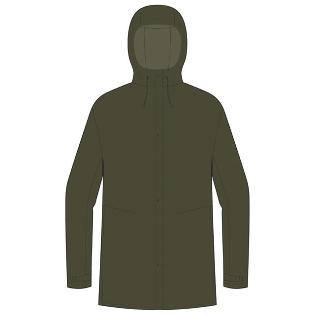 Unisex Waterproof City Cycling Parka - Khaki