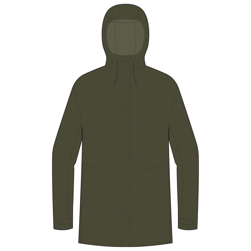 Geacă parka impermeabilă ciclism în oraș Kaki Unisex