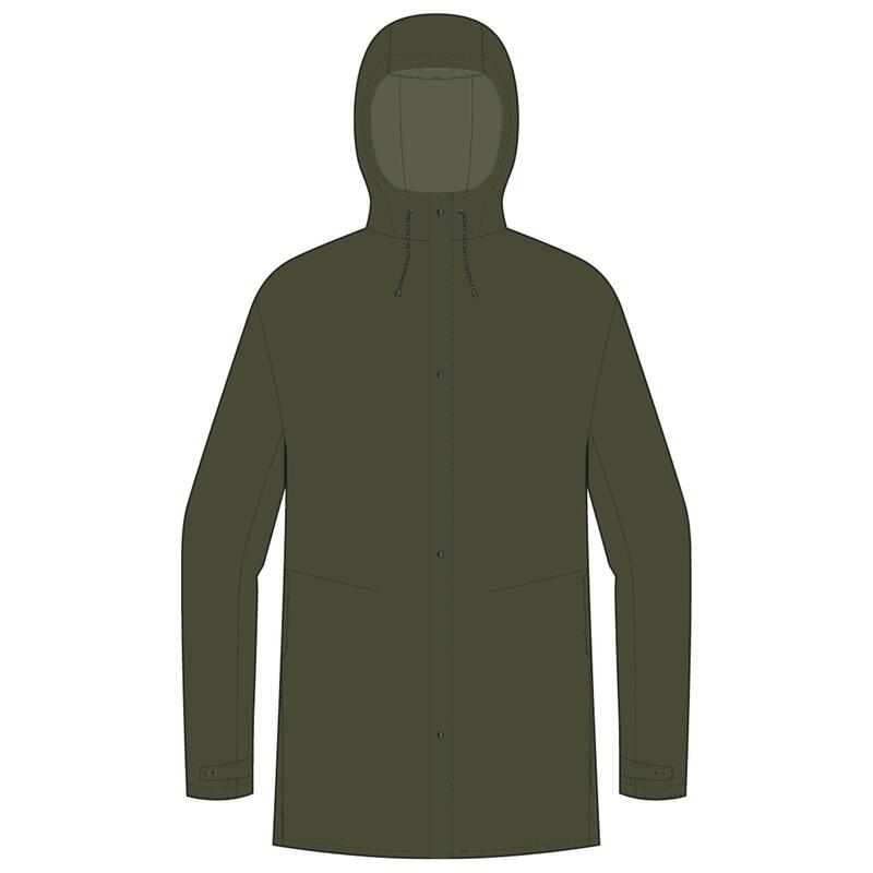 Parka impermabile ciclismo adulto unisex 540 verde militare