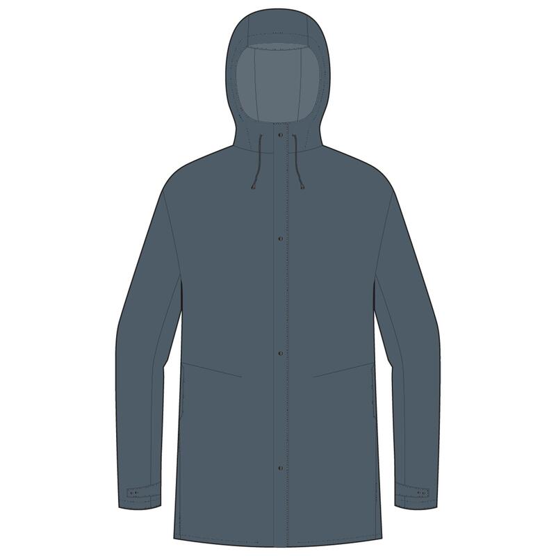 PARKA IMPERMEABLE VELO VILLE UNISEXE - BLEU