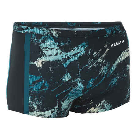 Men's Swimming Boxer Shorts-Yoko-Trao Black/Blue