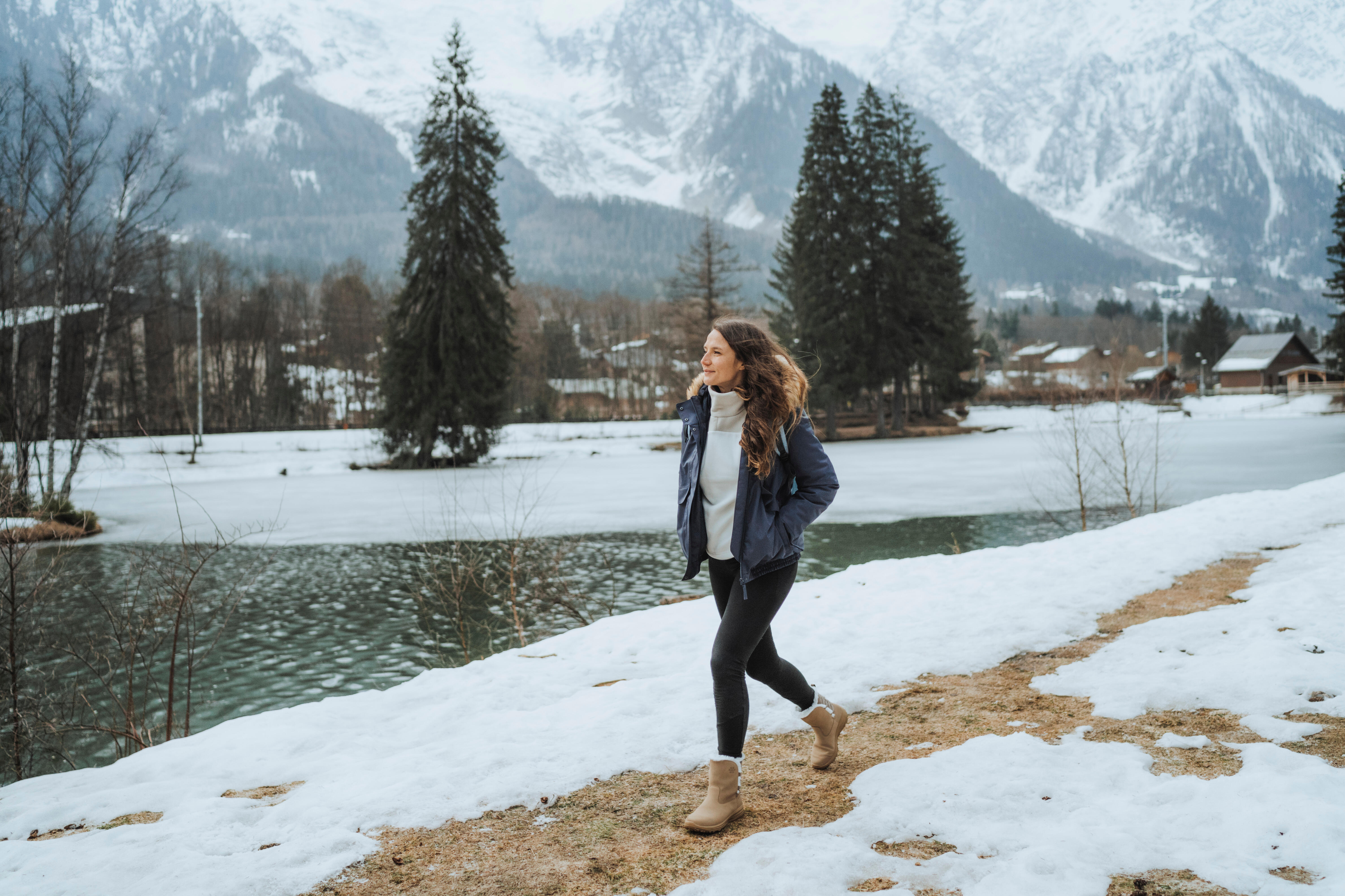 Women’s Waterproof Leather Winter Boots - SH 500 - QUECHUA