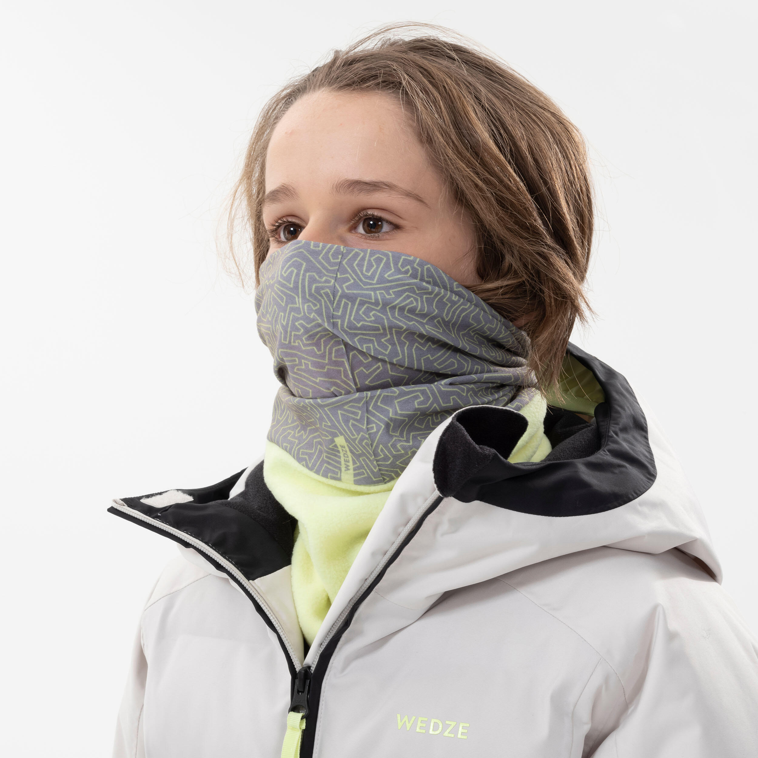 grey ski snood