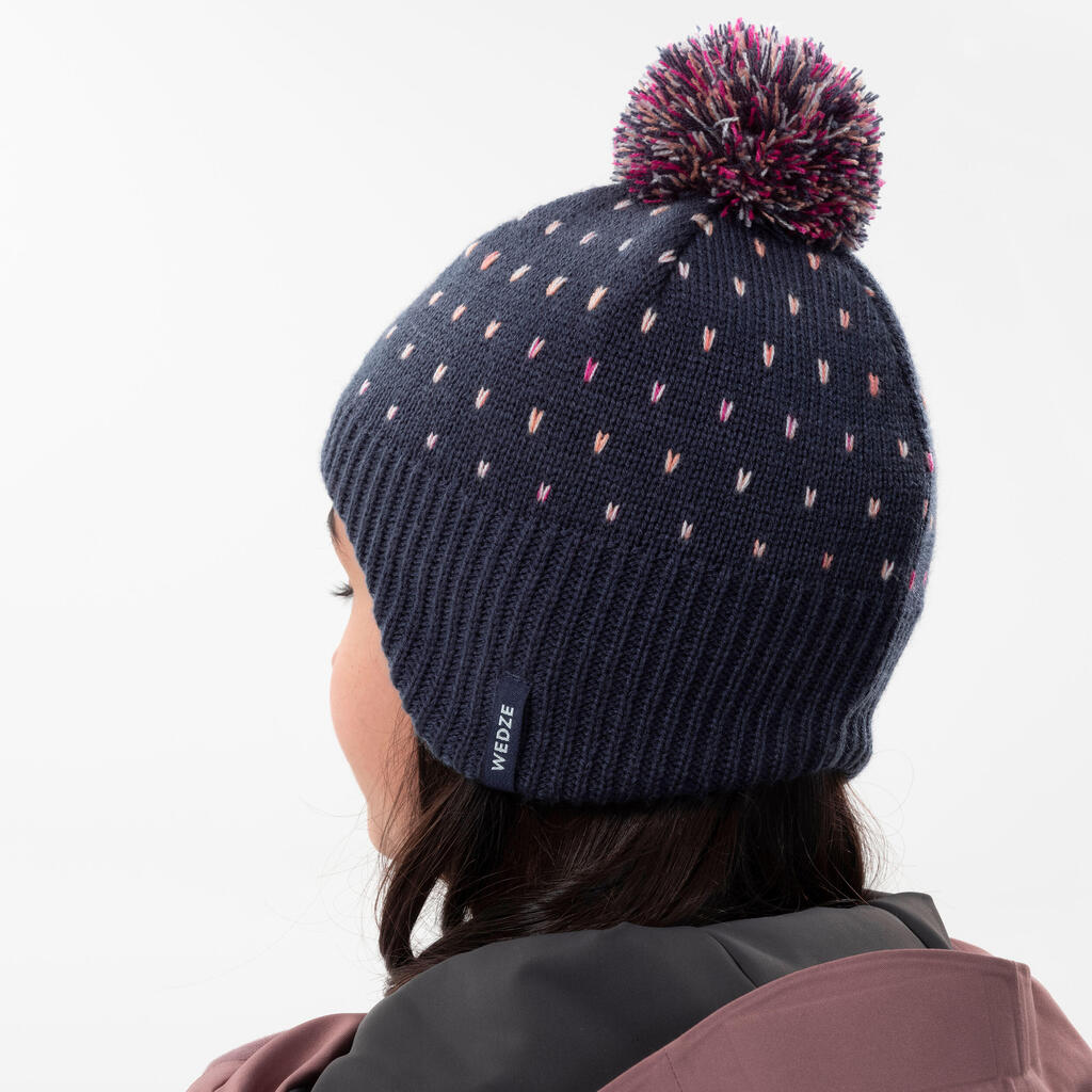 KIDS’ WARM HAT - FLAP LILAC