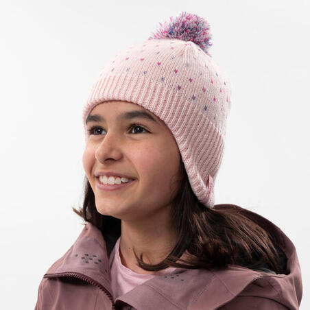 Roze dečja kapa za skijanje