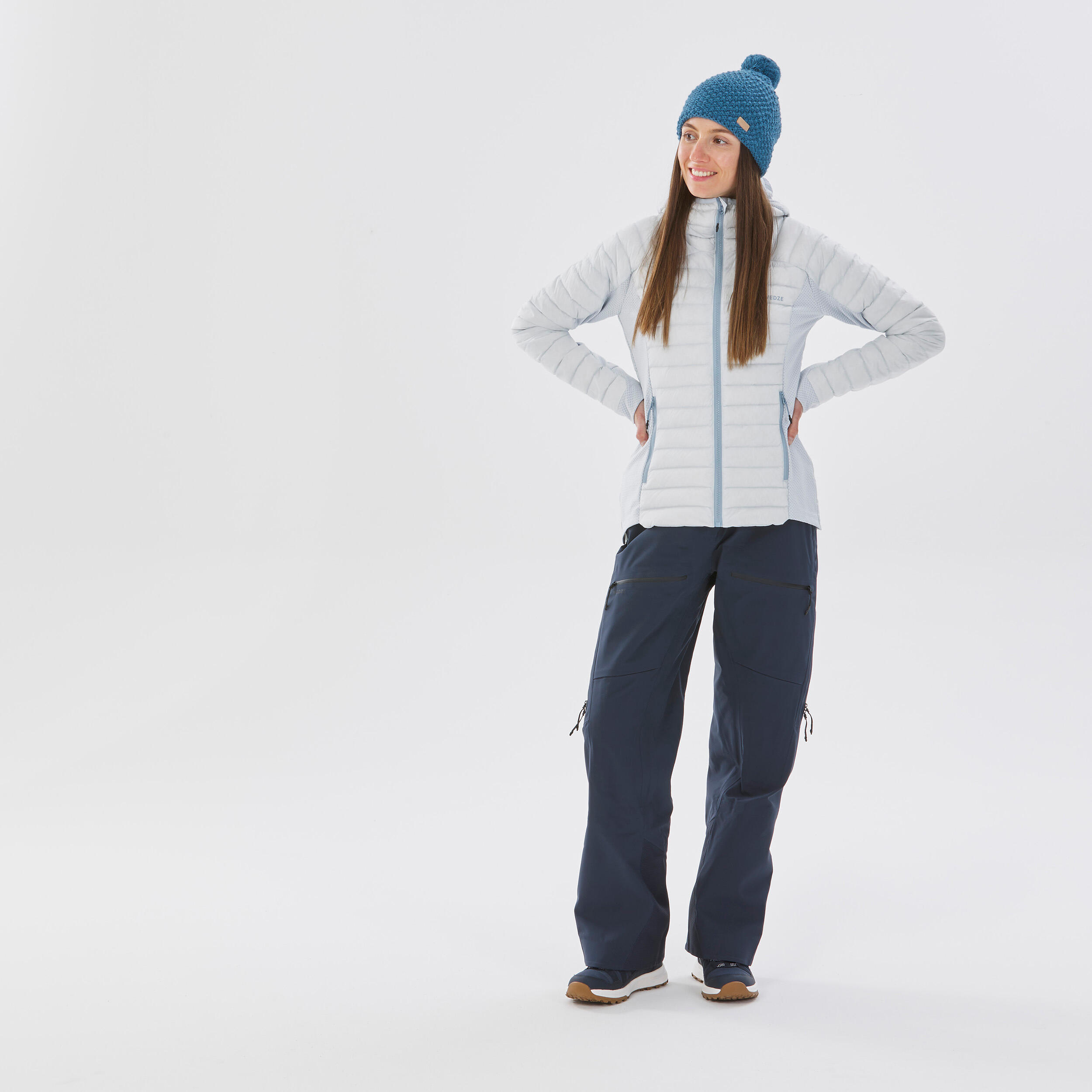Women’s Warm and Breathable Down Ski Jacket, FR 900 - SIMOND